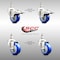 Service Caster 3 Inch 316SS Blue Polyurethane 1/2 Inch Threaded Stem Caster Lock Brake SCC, 2PK SS316TSTTL20S314-PPUBBLUE-121315-2S2 - alternate 5
